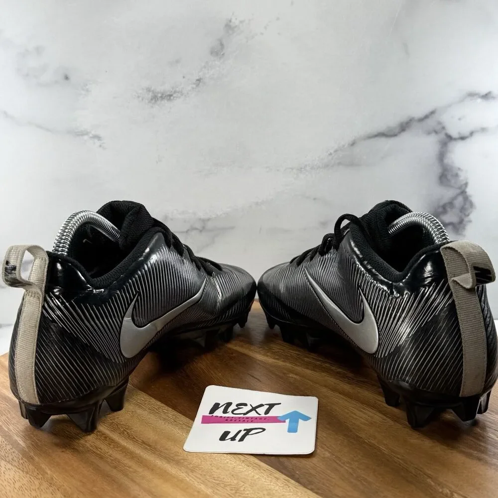 Men’s sz 8.5-Nike Vapor Strike 5 TD Low Football Cleats Black/Silver 833407-001